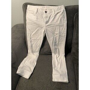 Banana Republic Women's Ankle Jeans Size 30 White Skinny